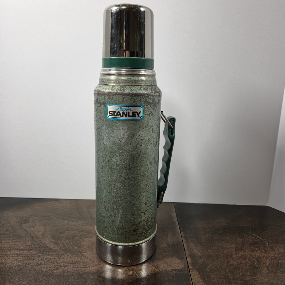 Vintage 1990 ALADDIN STANLEY Quart Vacuum Bottle Top Thermos A-944DH
